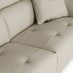 Dalton - Modern Italian Light Grey Leather 3-Seat Sofa + 2 Recliners by VIG Furniture - View 7