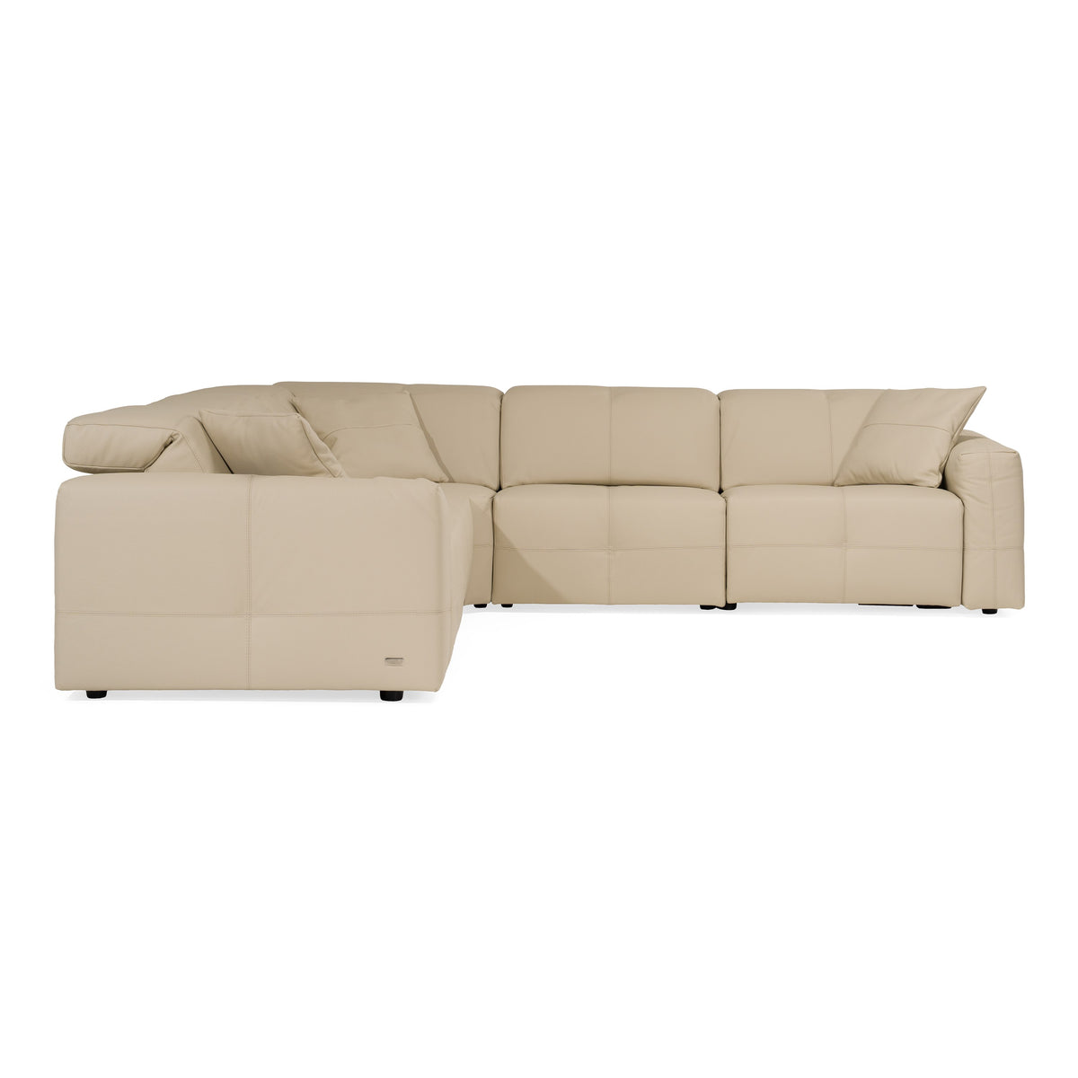 Nizza - Modern Oyster Leather Sectional Sofa + Recliners by VIG Furniture - View 3