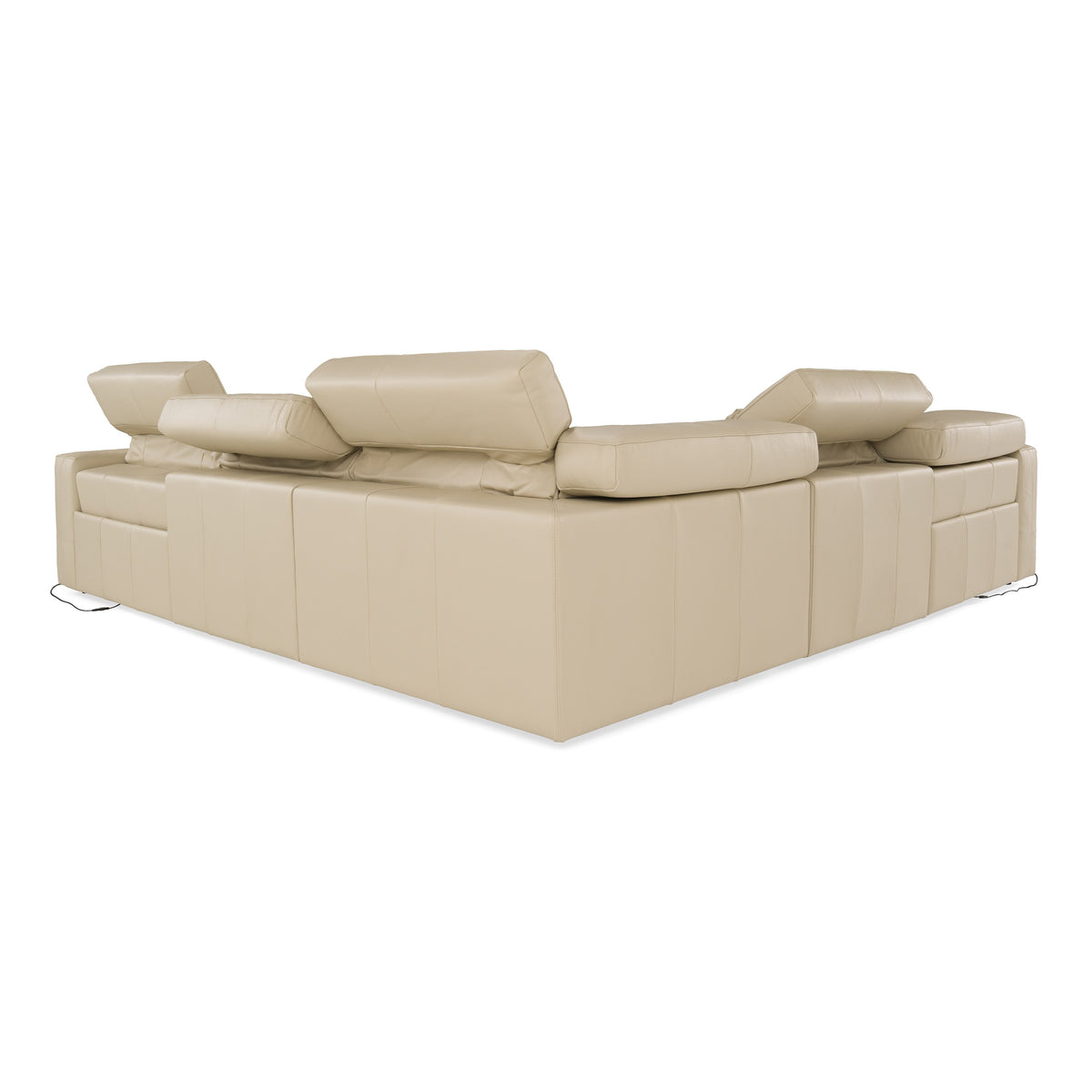 Nizza - Modern Oyster Leather Sectional Sofa + Recliners by VIG Furniture - View 5