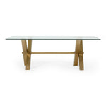Dandy - Modern Golden & Glass Dining Table by VIG Furniture - View 1