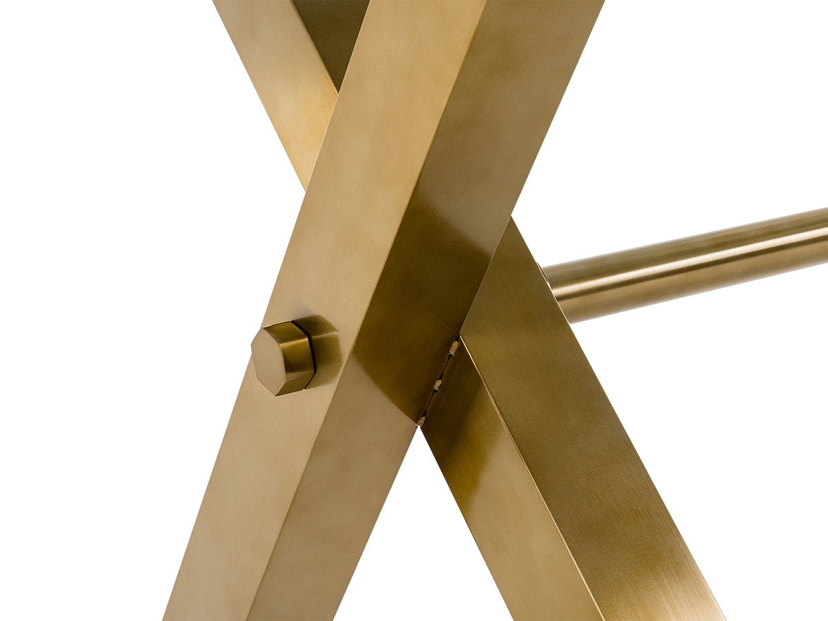 Dandy - Modern Golden & 15mm Glass Dining Table by VIG Furniture - View 8