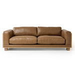 Danson - Modern Tan Leather + Wicker Sofa by VIG Furniture - View 1