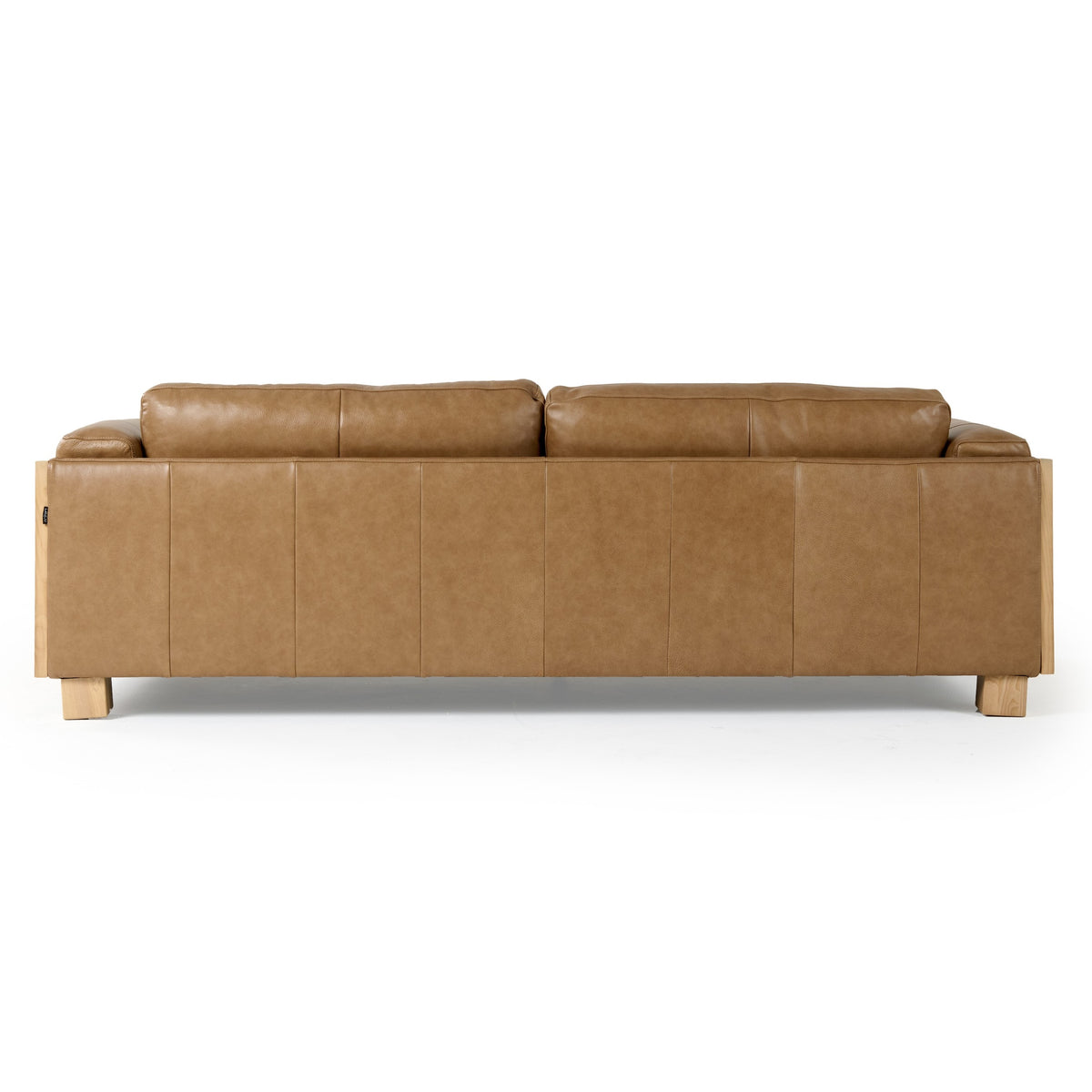 Danson - Modern Tan Leather + Wicker Sofa by VIG Furniture - View 9