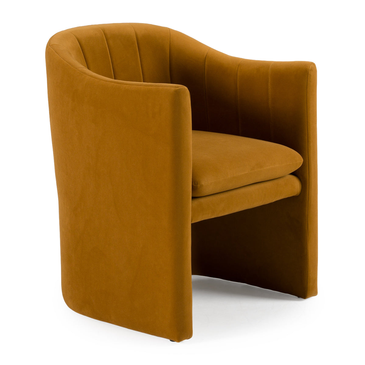 Danube - Modern Burnt Orange Fabric Dining Chair by VIG Furniture - View 1