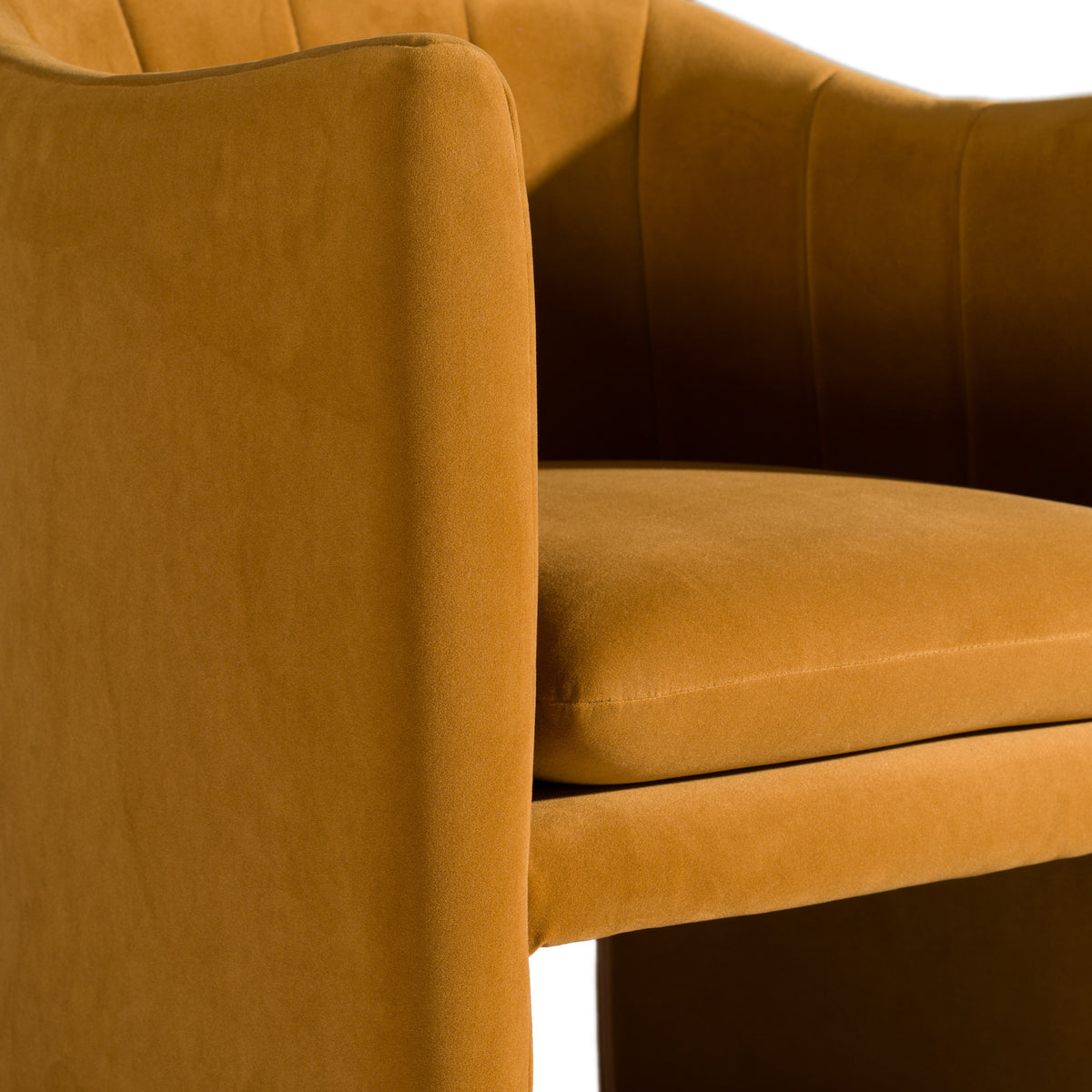 Danube - Modern Burnt Orange Fabric Dining Chair by VIG Furniture - View 4