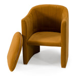 Danube - Modern Burnt Orange Fabric Dining Chair by VIG Furniture - View 6