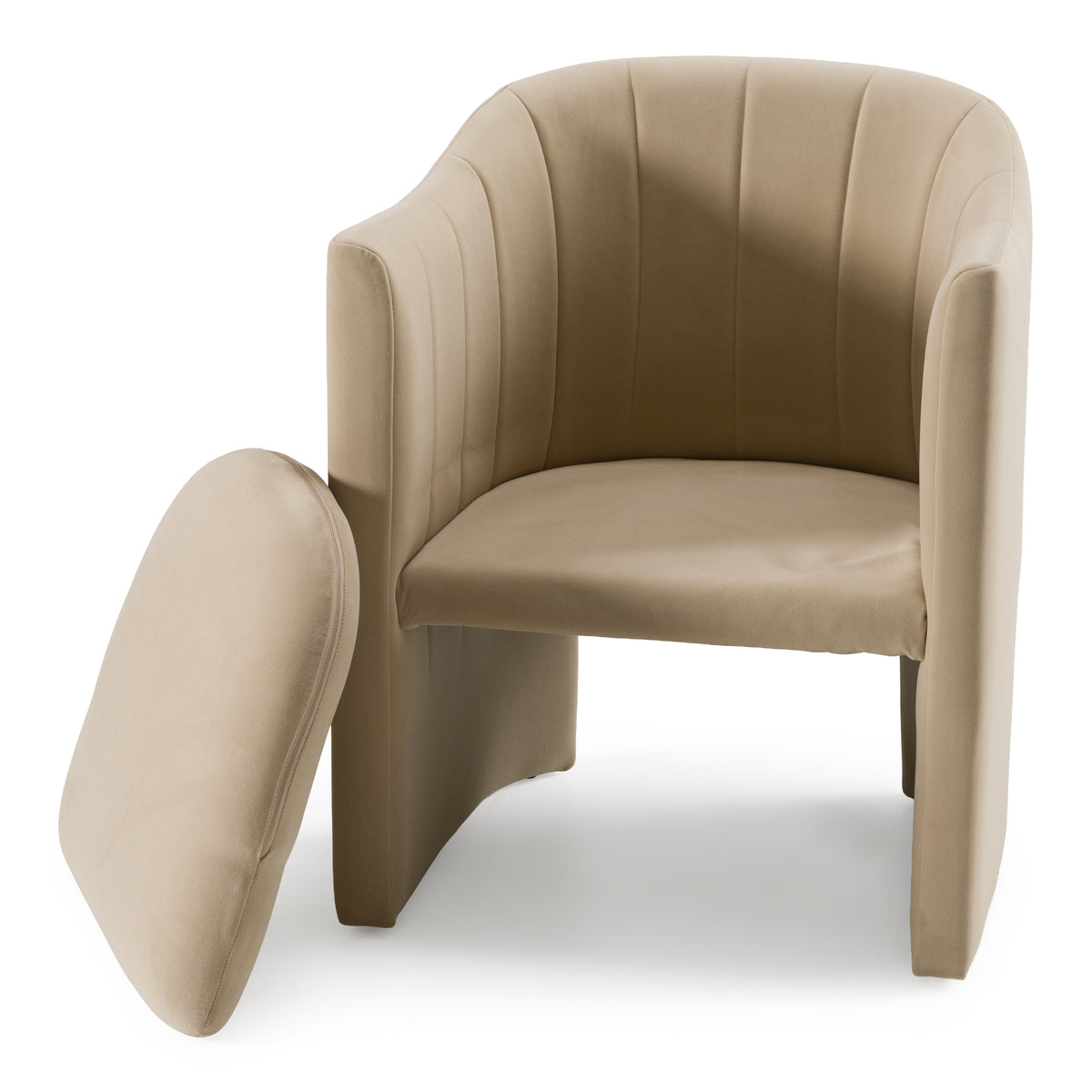 Danube - Modern Beige Fabric Dining Chair by VIG Furniture - View 5