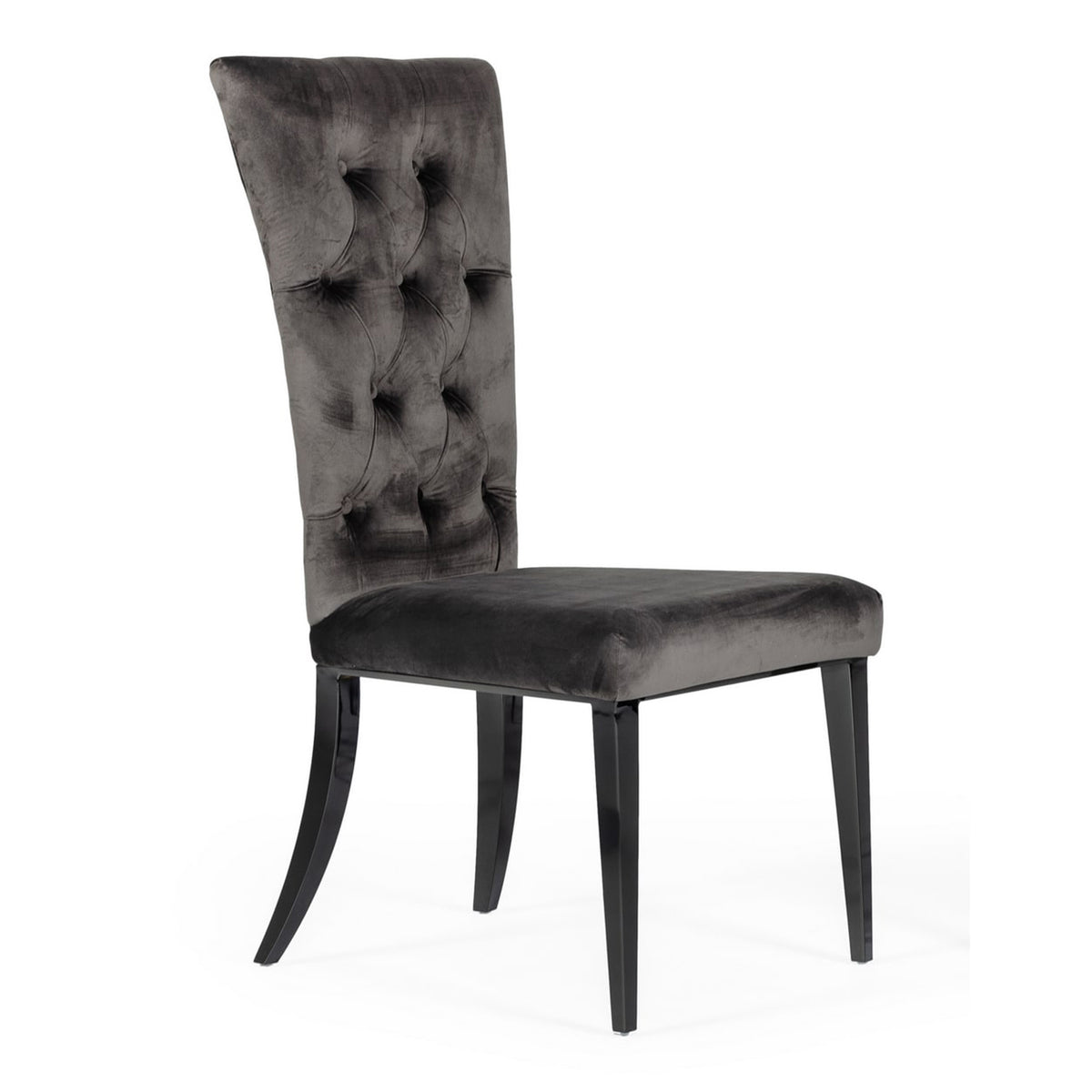 Darley - Transitional Grey Velvet Dining Chair Set of 2 by VIG Furniture - View 1