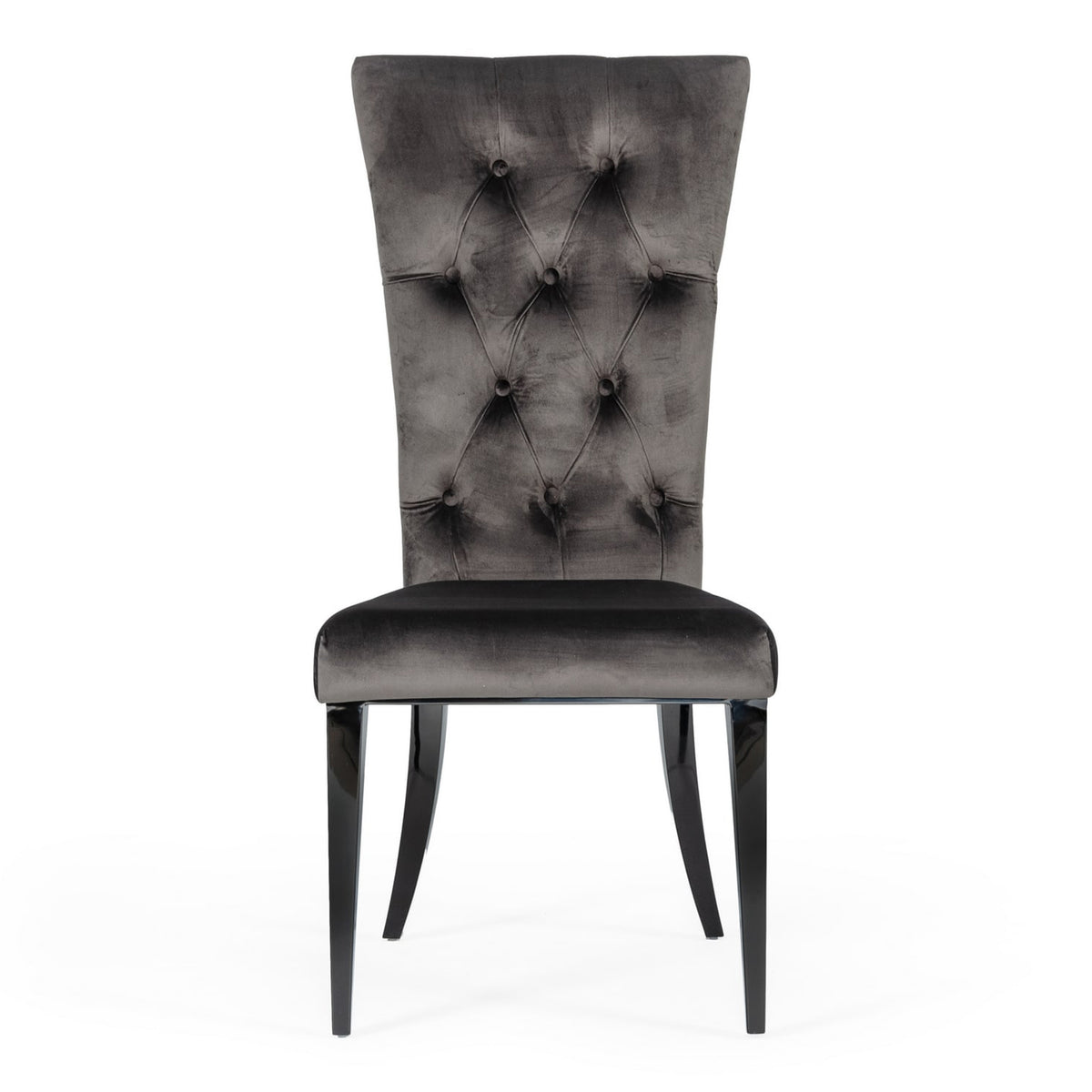 Darley - Transitional Grey Velvet Dining Chair Set of 2 by VIG Furniture - View 6