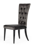 Darley - Transitional Grey Velvet Dining Chair Set of 2 by VIG Furniture - View 2