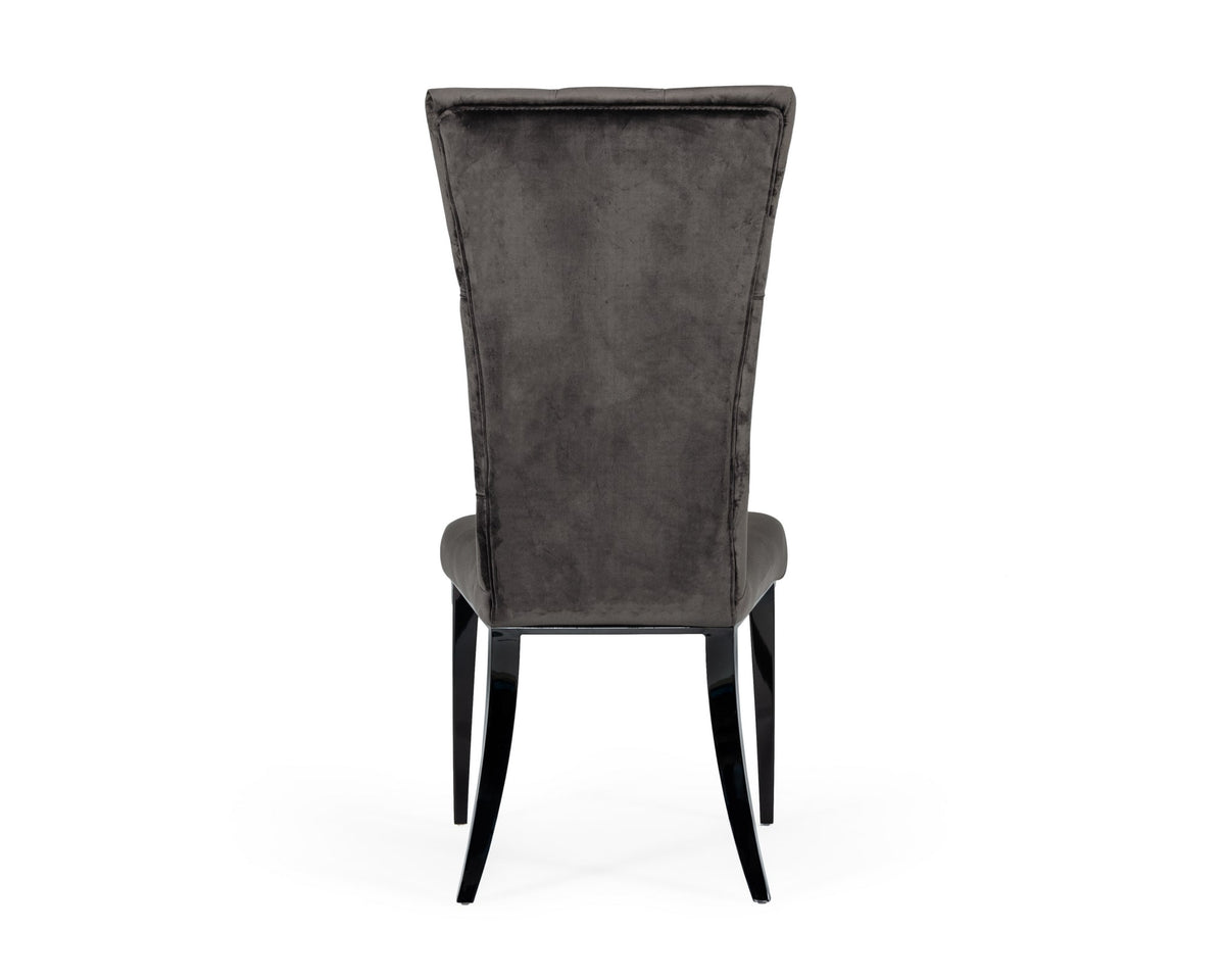 Darley - Transitional Grey Velvet Dining Chair Set of 2 by VIG Furniture - View 5