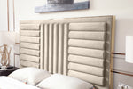 Daystar - Modern Beige Velvet & Gold Bed by VIG Furniture - View 2