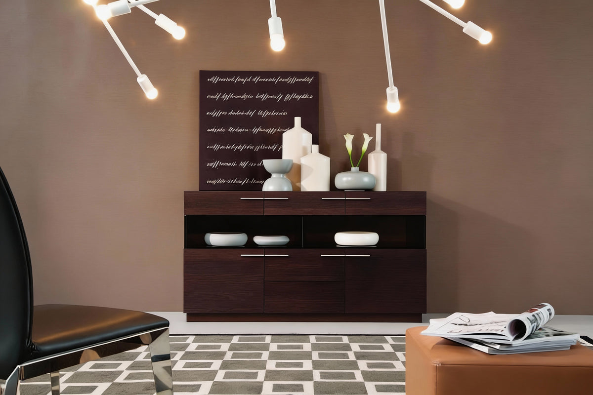 Daytona - Modern Brown Oak Buffet by VIG Furniture - View 1