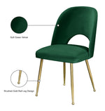 Logan - Dining Chair (Set of 2) - Gold Legs