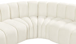 Arc - Velvet 6 Piece Curved Modular Sofa