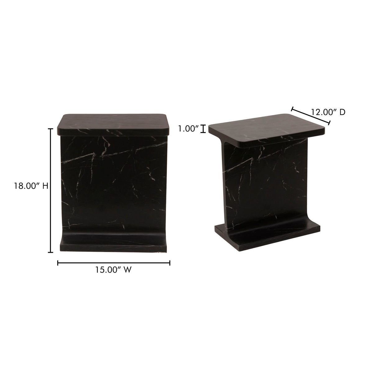 Tullia - Accent Table - Black