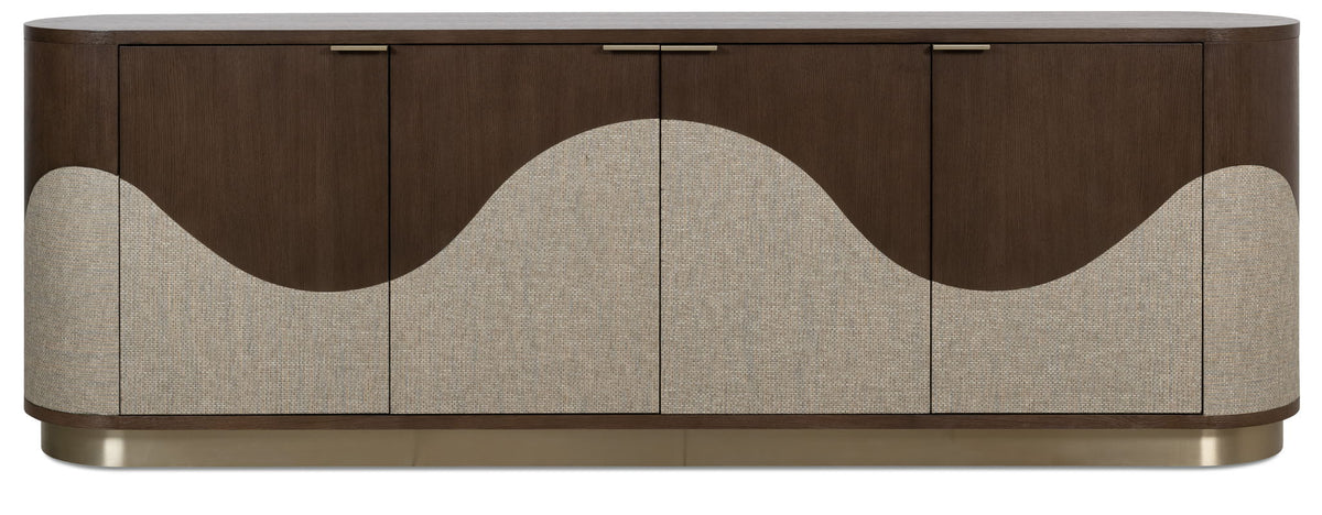 Commerce And Market - Roll With It Four-Door Credenza - Dark Brown / Gray