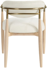 Riccio - Fabric Dining Arm Chair (Set of 2) - Natural Frame