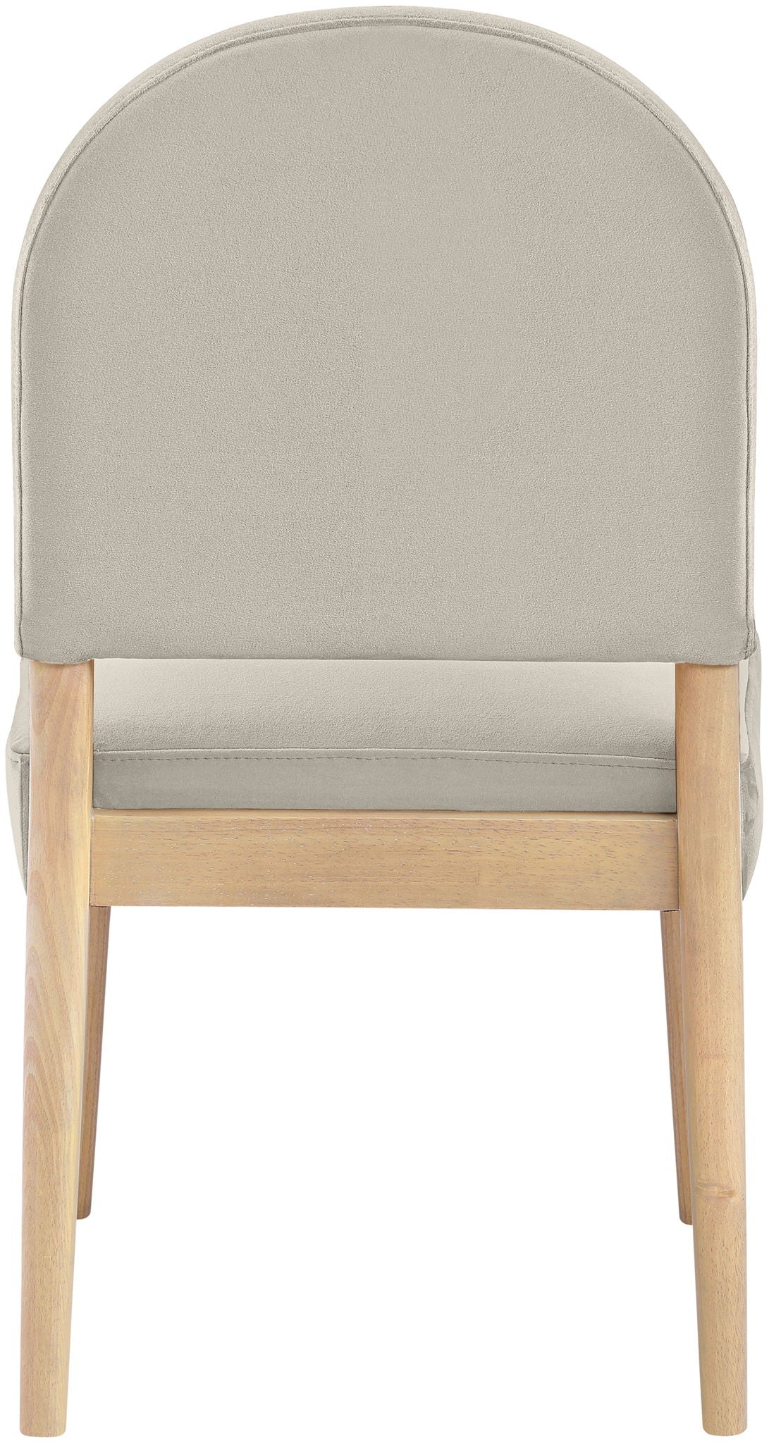 Varinelle - Velvet Dining Chair (Set of 2) - Natural Frame