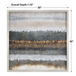 Layers - Landscape Art - Pearl Silver
