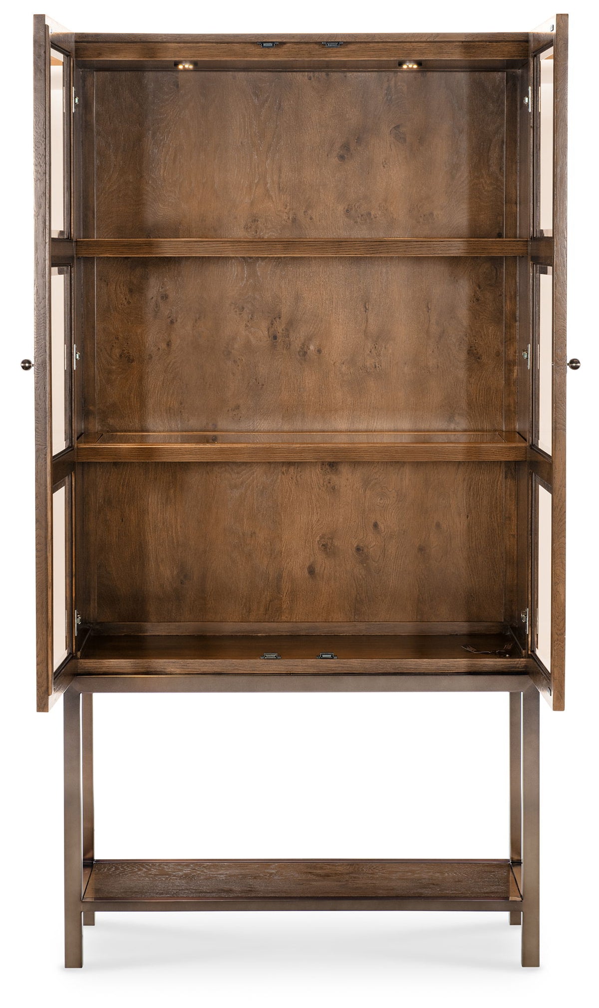 Melange - Mulholland Display Cabinet - Dark Brown