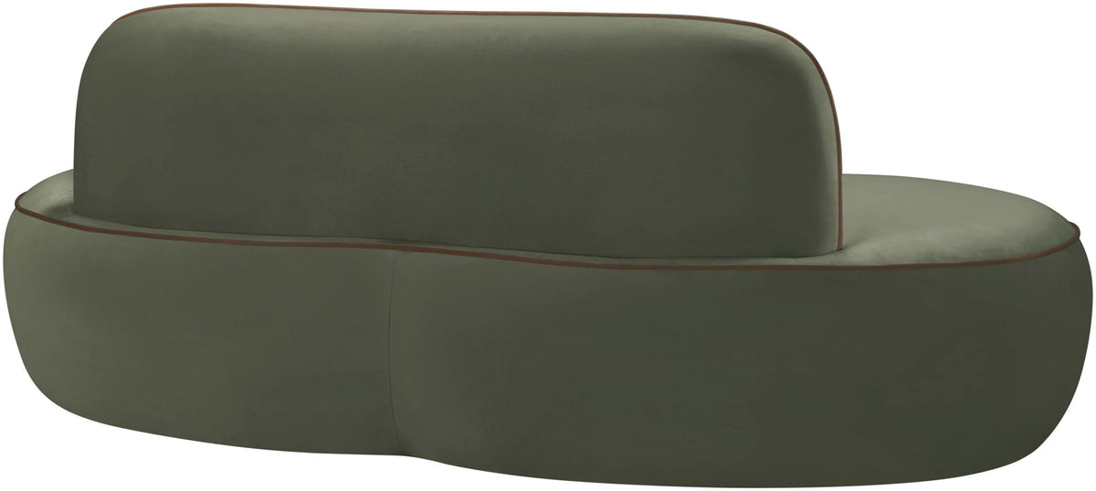 Swerve - Velvet 77" Upholstered Loveseat