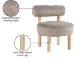Ambre - Shearling Fabric Accent Chair