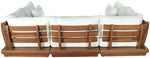 Mirella - 6 Piece Water Resistant Fabric Upholstered Outdoor Patio Modular Sectional