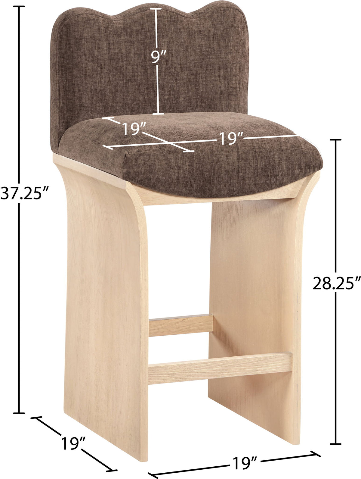 Shaw - Counter Stool - Natural Base