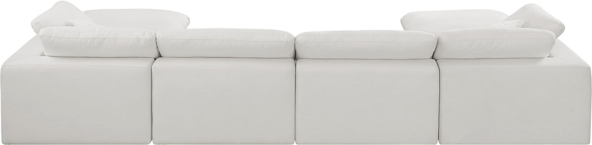 Comfy - 6 Piece Linen Modular Double Chaise Sectional