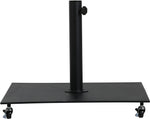 Amalfi - Aluminum Patio Umbrella - Black Base / Black Pole