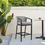 Aileen - Outdoor Patio Stool With Cushions