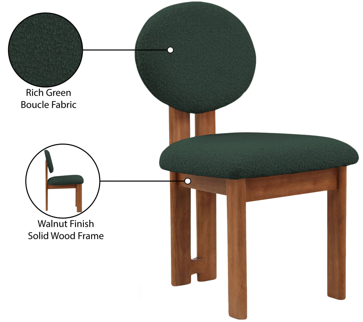 Napa - Dining Chair With Brown Legs (Set of 2)