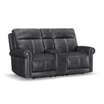Alexander - Power Reclining Loveseat With Console, Power Headrest & Lumbar
