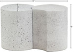 Dimple - 2 Piece Modular End Table - Terazzo Finish