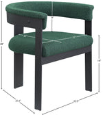Romeo - Boucle Dining Chair With Black Base (Set of 2)