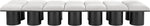 Pavilion - 14 Piece Modular Bench With Black Base