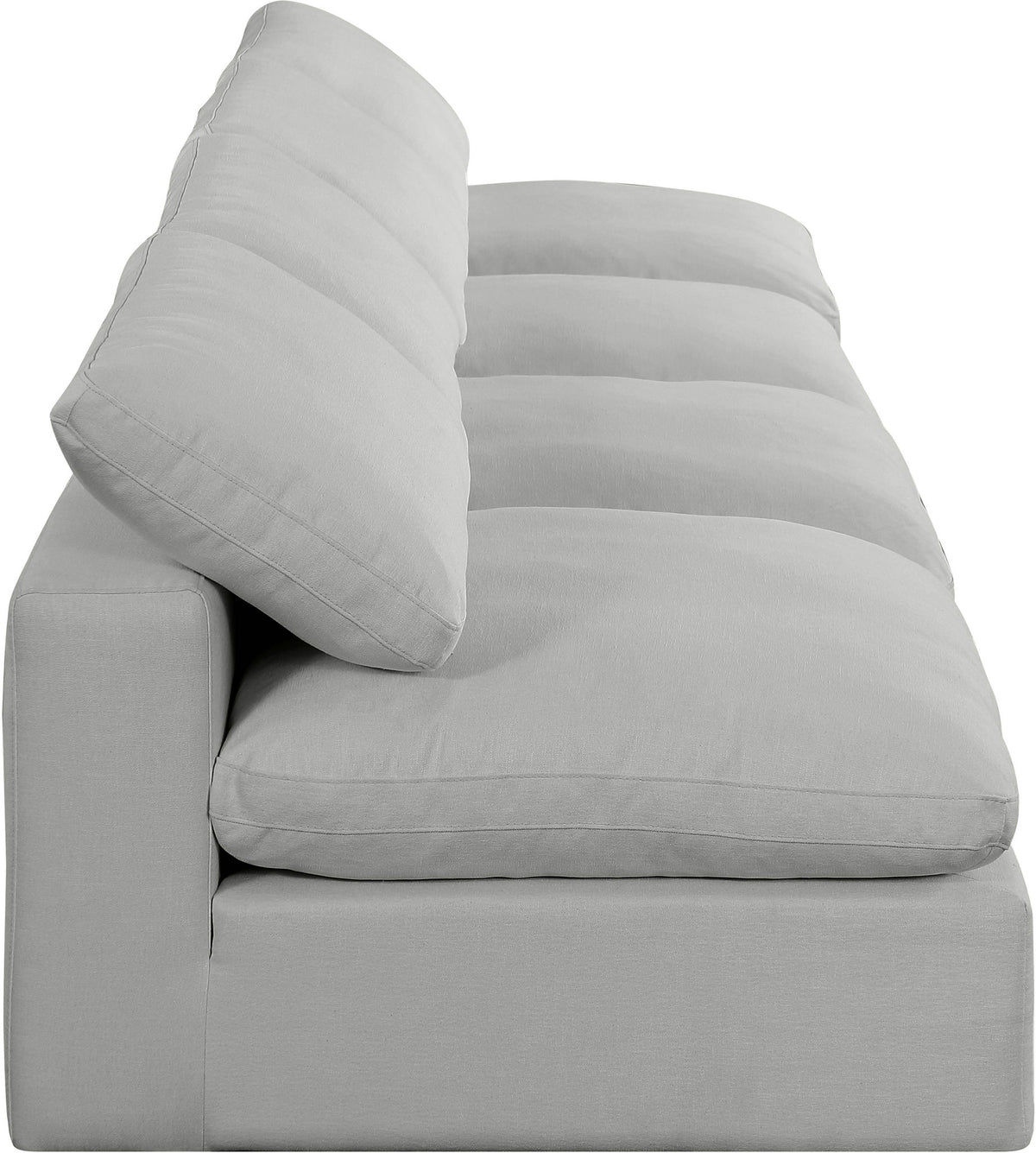 Comfy - Linen Modular Armless Sofa 4 Seats