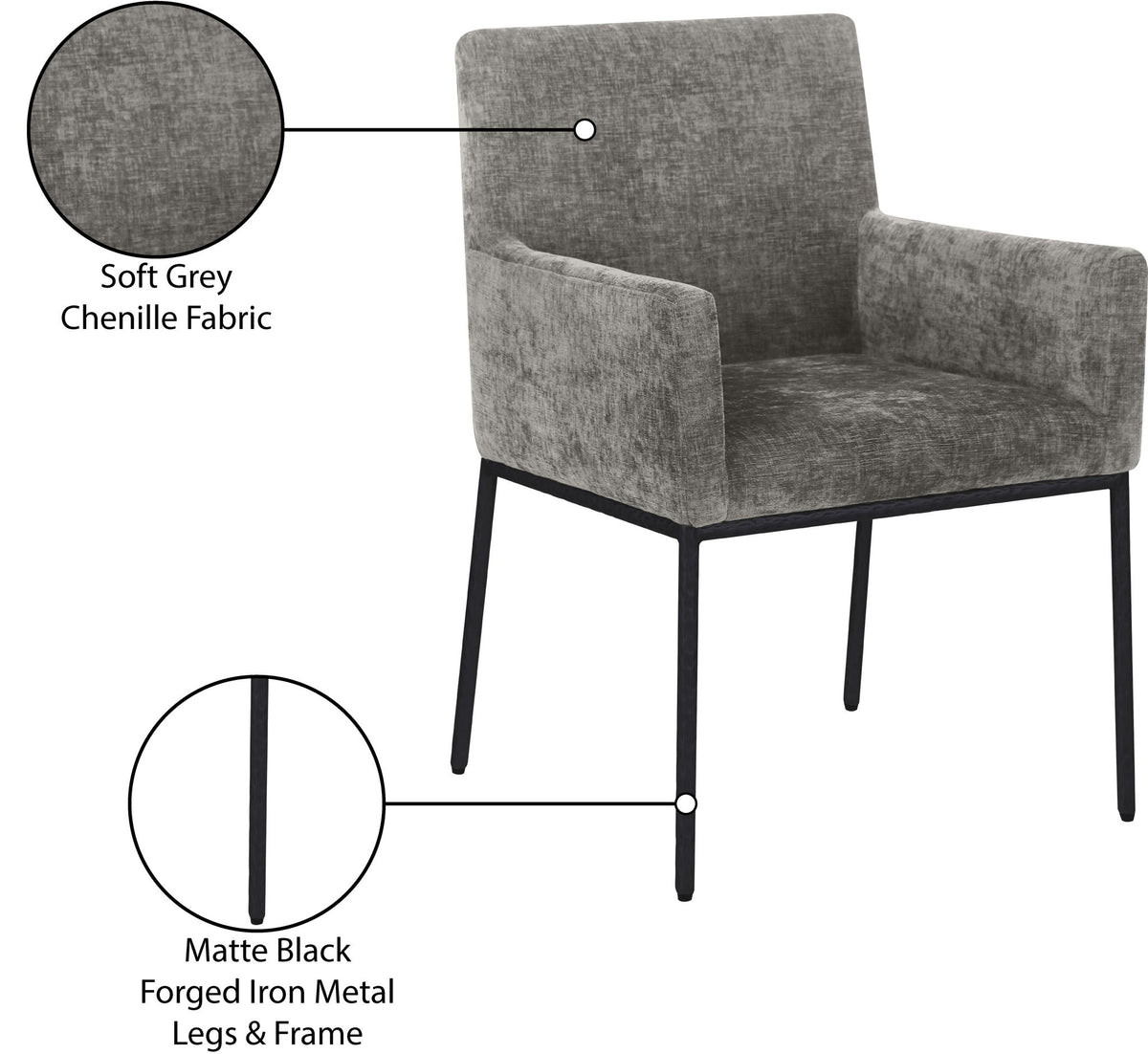 Reeves - Dining Chair With Black Legs (Set of 2)