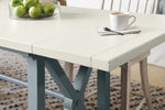Serenity - Piers Friendship Table With 2-12" Leaves - White