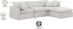 Indulge - Velvet 4 Piece Modular Sectional With Chaise
