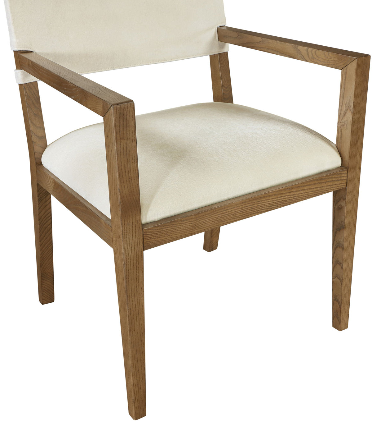 Avon - Linen Textured Performance Fabric Dining Arm Chair