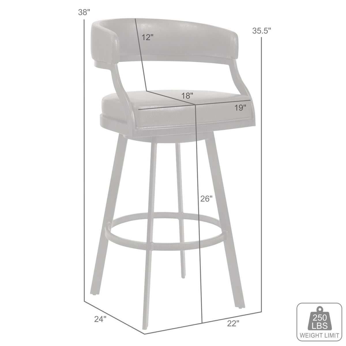 Saturn - Counter Height Bar Stool - Vintage Black