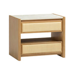 Paige - 2-Drawer Nightstand - Natural Oak