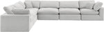 Comfy - 6 Piece Velvet Modular Corner Sectional