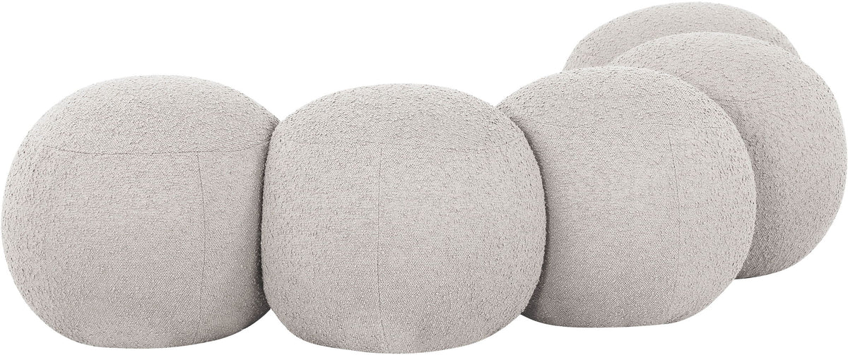 Apollo - Boucle Fabric Bench