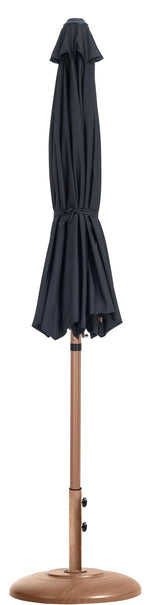 Fiji - Aluminum Patio Umbrella With Round Teak Base