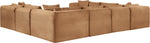 Shaggy - Fabric 8 Piece Modular U-Shaped Sectional