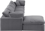 Comfy - 5 Piece Velvet Modular Sectional With Chaise