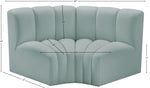 Arc - Faux Leather 2 Piece Modular Sofa